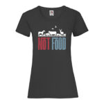 Camiseta mujer "Not Food" Negro