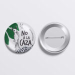 Chapa "No a la caza" Ciervo - Imagen 2